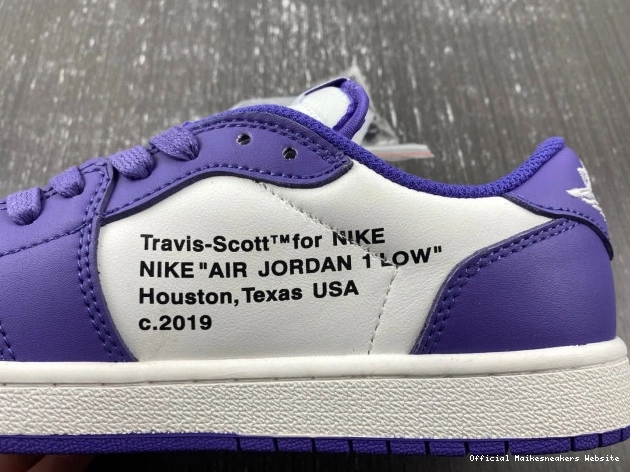 Official Maikesneakers AIR JORDAN OFF-WHITE DM7890-386 TRAVIS X 1 SCOTT X CUSTOM 0627